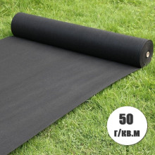 Агроволокно чорне для полуниці 50 г/кв.м. рулон 1,07х50м зі стабілізатором